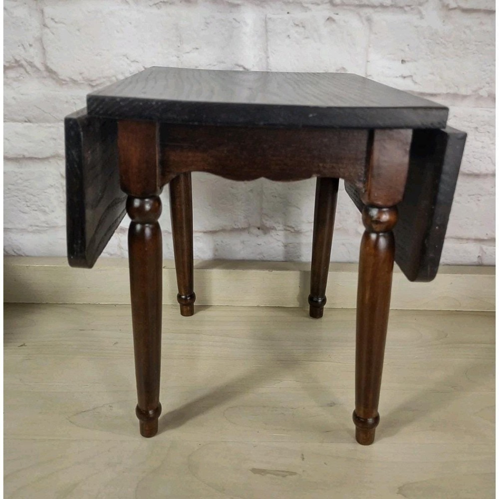 Vintage Wood Drop Leaf Table 18" Doll Furniture 1990's
